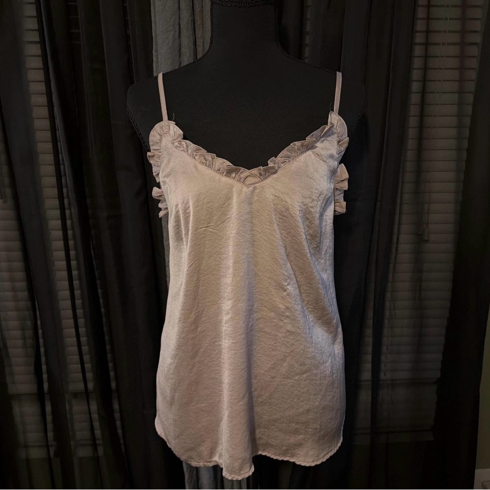 Elegant Dusty Camisole with Ruffle Trim